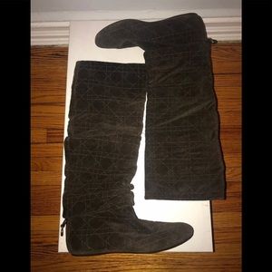 Authentic Dior brown suede boots
